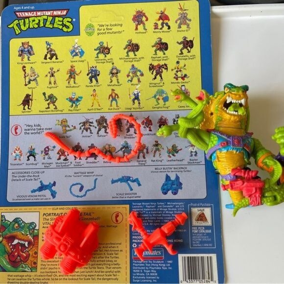 Scale Tail TMNT Snake Action Figure Playmates Teenage Mutant Ninja Turtles 90s - Picture 2 of 11
